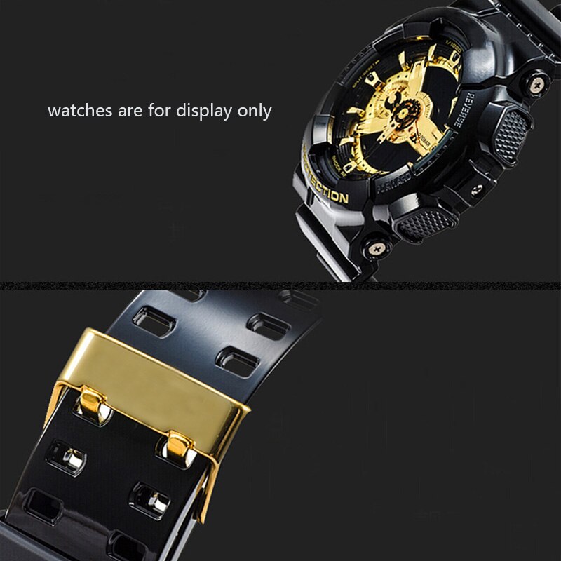 Vervangende band voor casio g-shock ga  gd 110 120 rubberen hars horlogeband glanzend mat heren waterdichte sportarmband