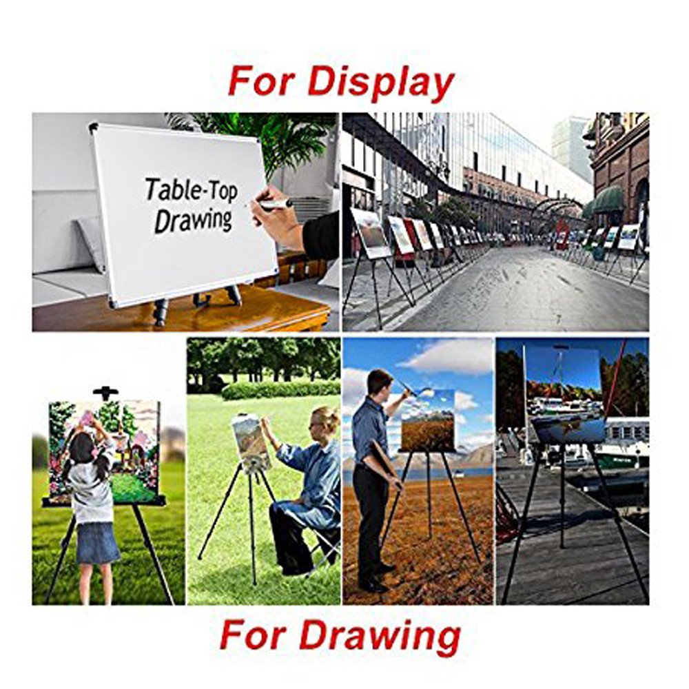 Artist Aluminum alloy Field Easel Folding Stand Table Top Floor Art Drawing Adjustable Height bracket sketch sketching easel