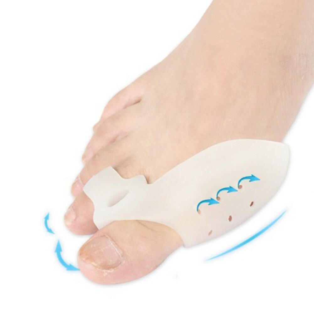 2Pcs Siliconen Bunion Tenen Corrector Orthesen Stijltang Separator Gemak Pijn Voetverzorging Teen Orthese Massager Teen