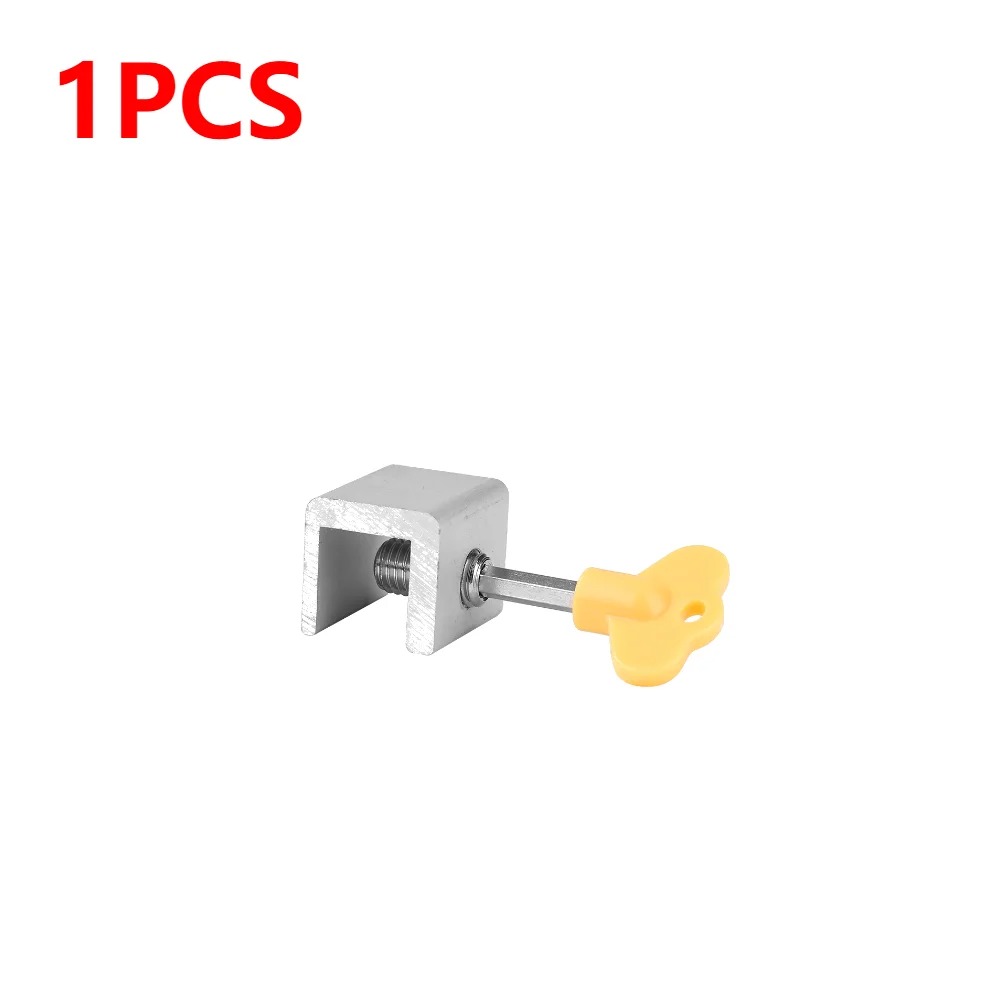 Sliding Sash Stopper Cabinet Locks Straps Doors Security Anti-theft Lock Window Sliding Door Baby Kids Child Safety Doors Lock: Gold