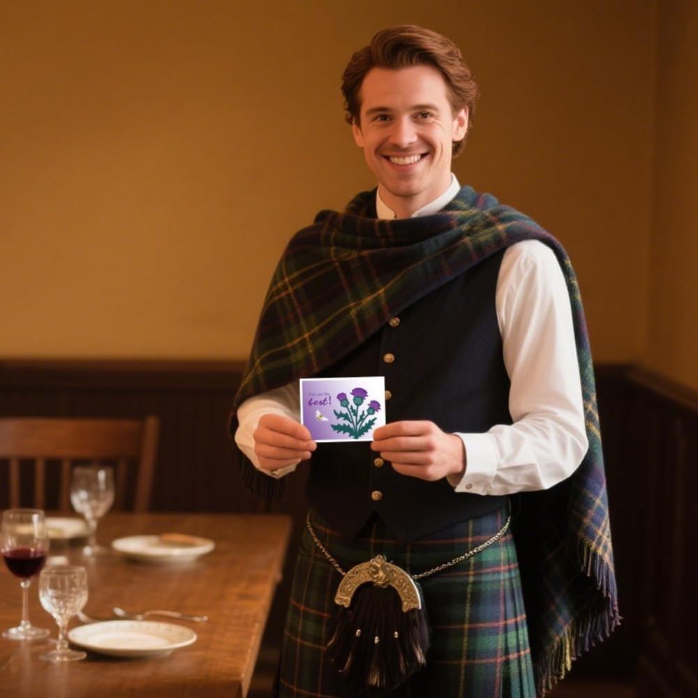 Cardo scozzese Fustelle Fiore Creazione di carte Die Stencil Metallo Fustellate Carta Scrapbooking Modello di goffratura Muore