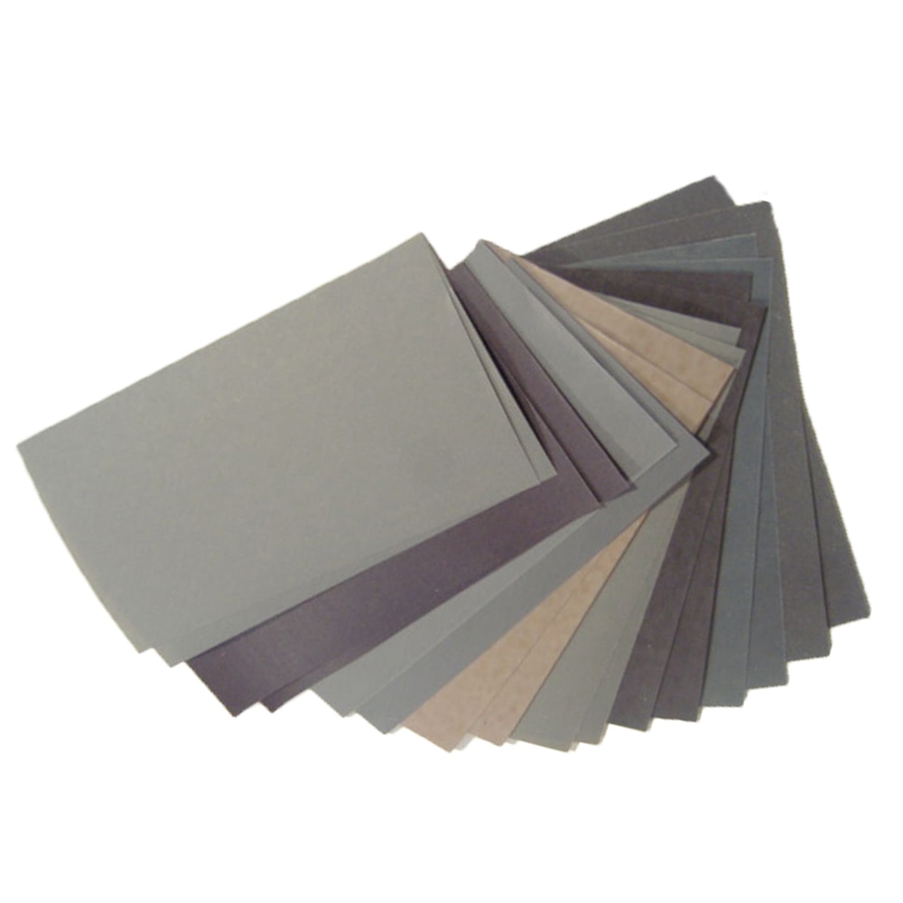 15 stk. sandpapir 800 1000 1200 1500 2000 2500 400 600 3000 lavet af siliciumcarbidsandkorn med sandpapir