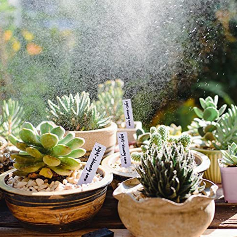 Etichette per piante da giardino in plastica etichette per piante da appartamento impermeabili per semi marcatori per interni in vaso per stoccaggio di erbe tutto'aperto