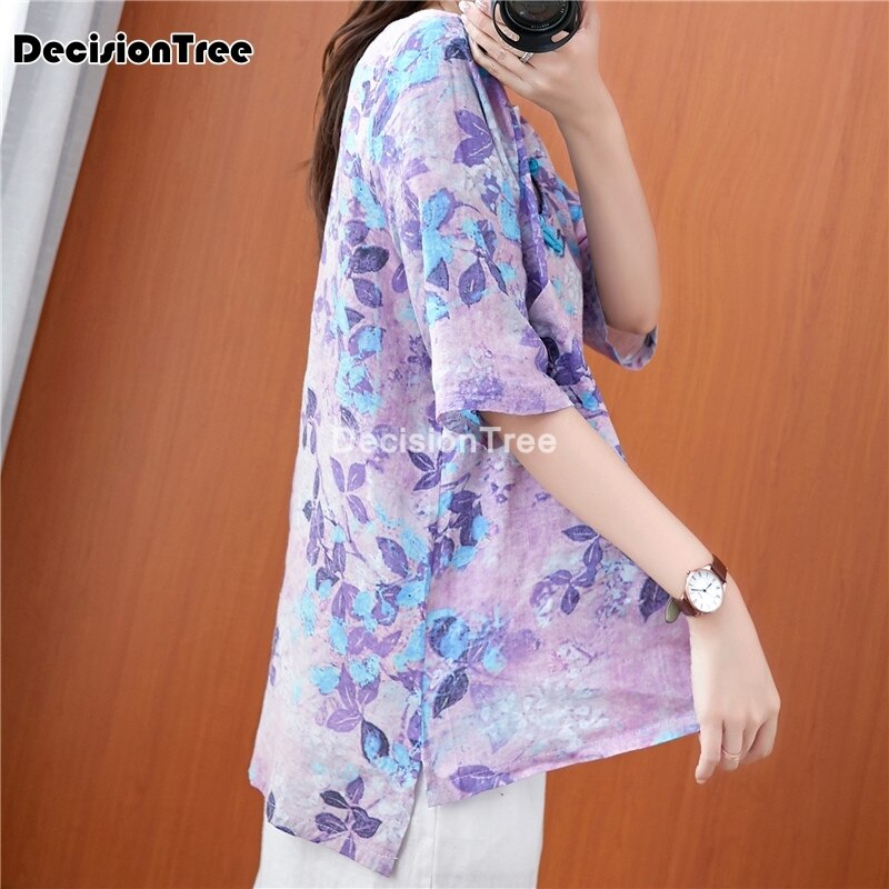 2022 chinese traditional hanfu top ancient chinese shirt chinese style traditional chinese clothing women flower print tang tops