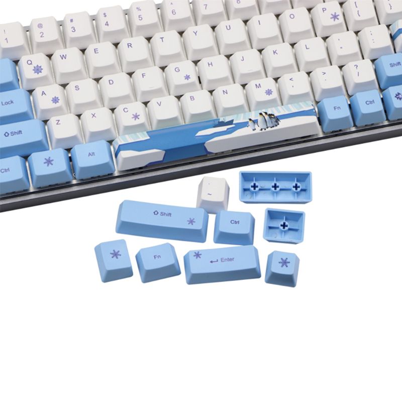 Pinguino a Sublimazione Tastiera Meccanica Carino Copritasti PBT OEM Profilo Keycap per GH60 GK61 GK64 Tastiera
