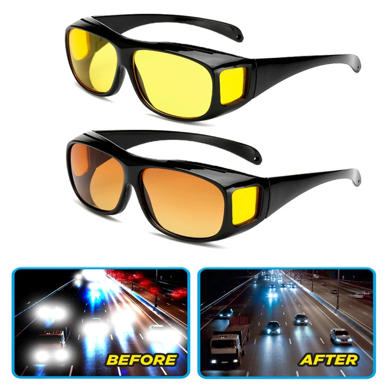 Auto Nachtzicht Rijbril Anti-Glare Motor Fiets Bestuurdersbril UV-bescherming Zonnebril Brillen Auto-accessoires