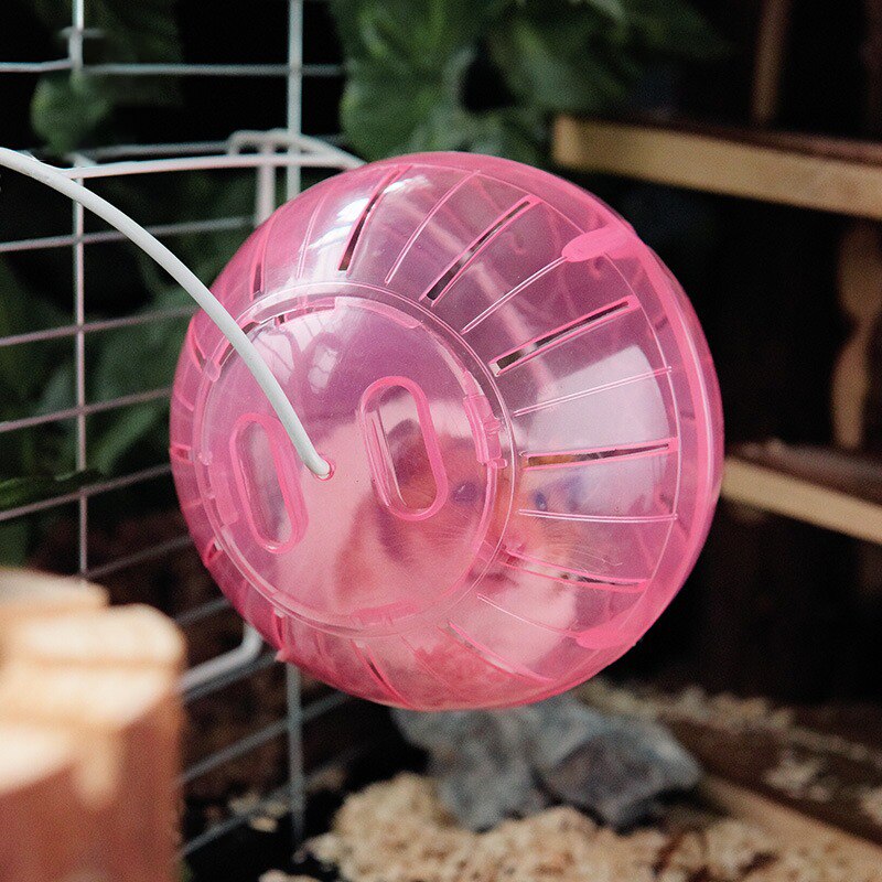 Stille Hamster Bal Met Stand, huisdier Speelgoed Oefening Ballen Voor Hamsters Knaagdieren Jogging Spelen Plastic Mini Bal Voor Kleine Dieren