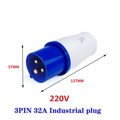 IP44 Industrial Plug and Socket Waterproof Connector 3PIN 4PIN 5PIN 16A/32A Waterproof Electrical Connection Wall Mount Socket: Type 16