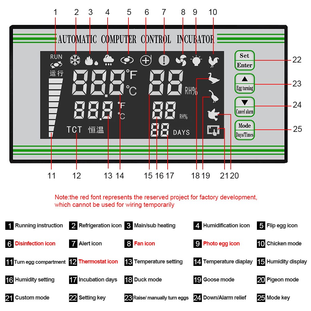 XM-18S del controlador de incubadora automática de con precio promocional para la venta