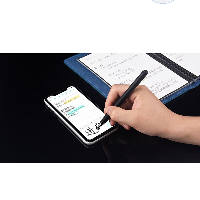 Elfinbook Smart Reusable PU leather Notebook Student Portable Diary Journal Soft Leather Notebook A5 Notepad