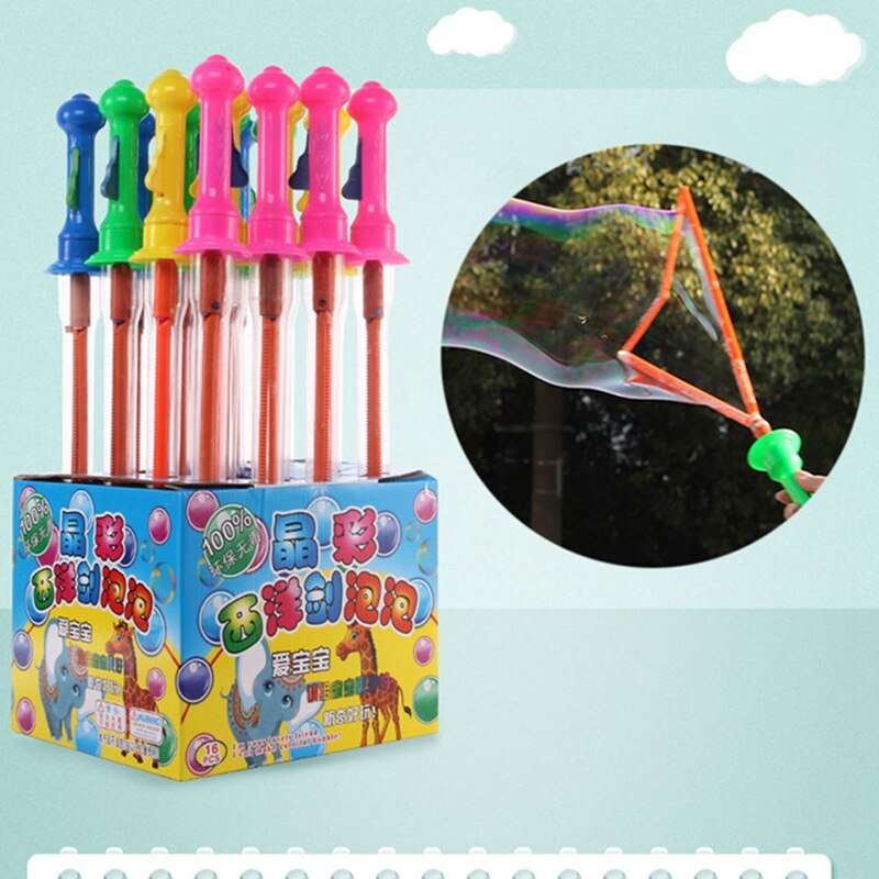 1pcs Grote Bubble Western Zwaard Vorm Bubble Sticks Kinderen Zeepbel Speelgoed Outdoor Speelgoed