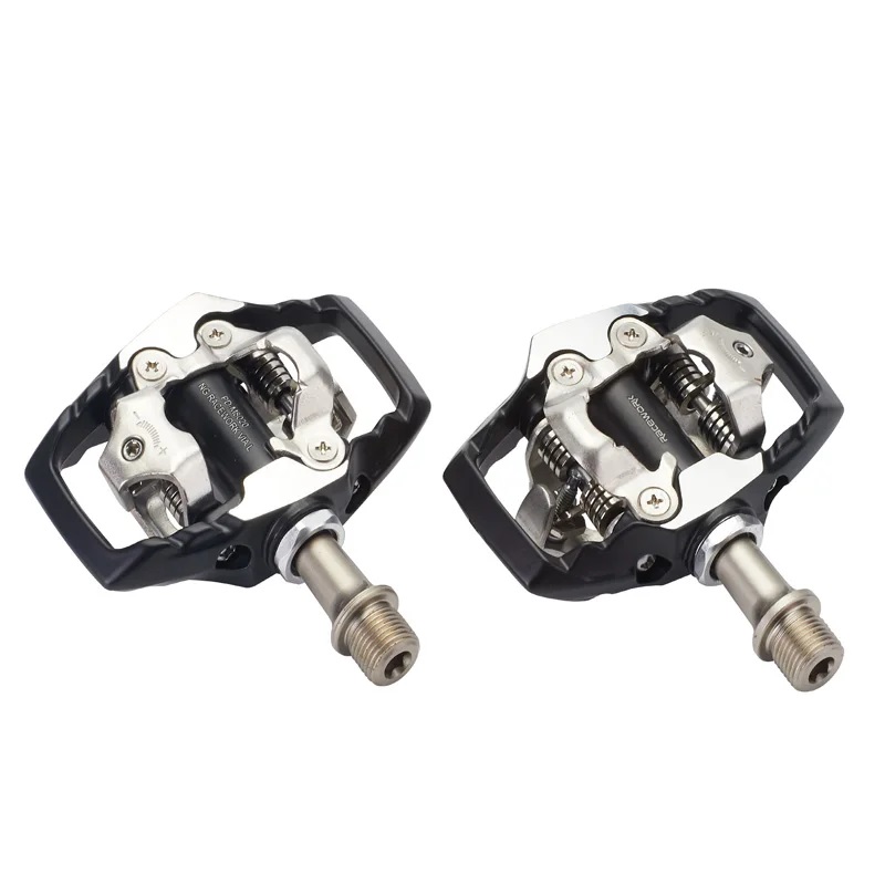 MTB para PD M8020 XT Pedal de bicicleta de montaña Clip de Pedal con tacos reposapiés de bicicleta automático rodamientos de paleta de aluminio piezas de Pedal