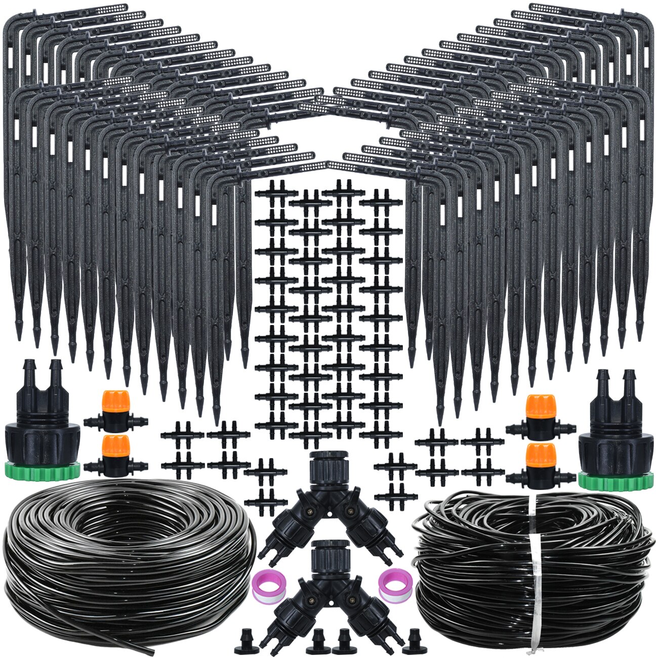 Kas Automatische Elleboog Emitter Drip Systeem 4/7 3/5Mm Slang Tuin Watering Irrigatie Kit Voor Thuis Ingemaakte plant