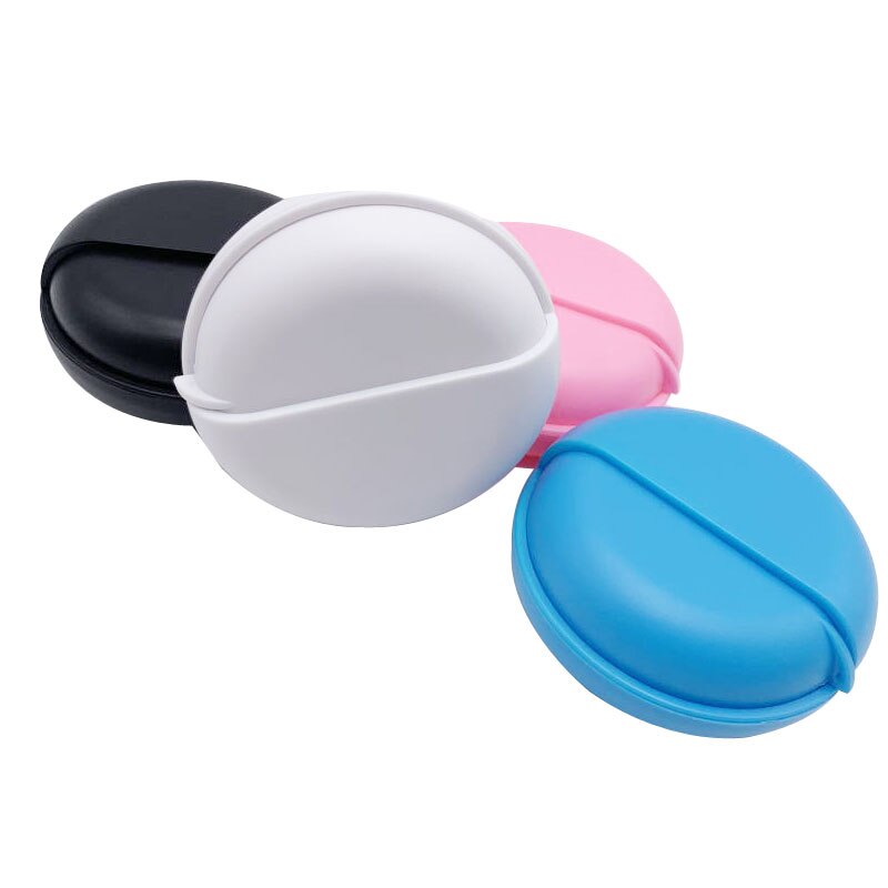 Multifunctionele ronde oordopjes opbergdoos, datakabel verpakking, koptelefoon opbergzak, abs bluetooth headset tas