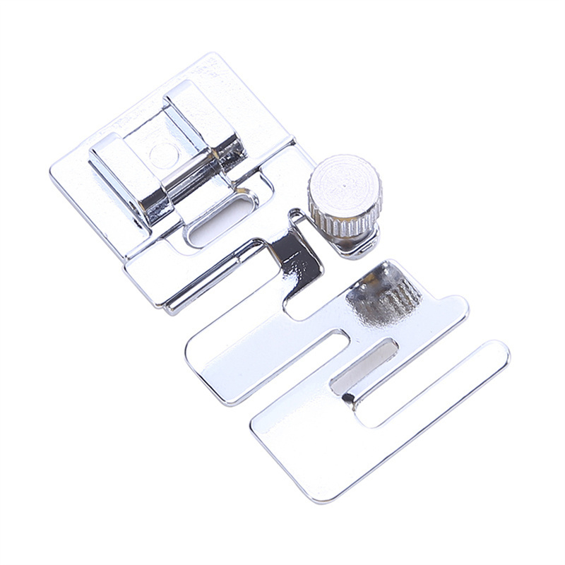 Piezas de máquina de coser doméstica, prensatelas, dobladillo enrollado, banda de cordón elástico, tela elástica, accesorios de costura DIY, 1 ud.