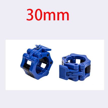1 par de collares de bloqueo giratorio para barra de pesas, Clips para mancuernas, abrazadera para barra de levantamiento de pesas, gimnasio, Fitness, culturismo, color negro, 30mm, 25mm: blue30MM