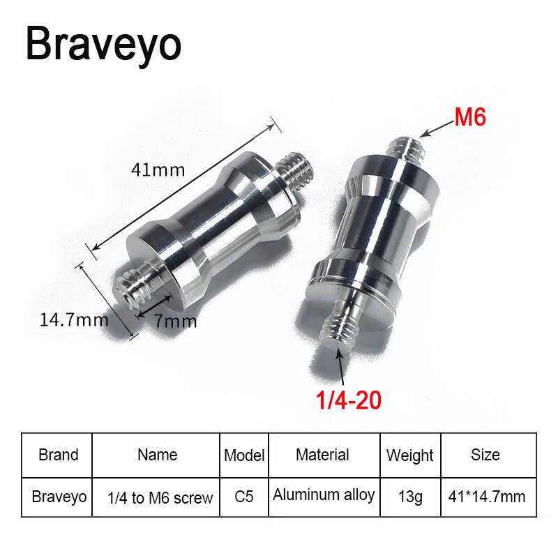 Konverteringsskrue 1/4 to 3/8 m8 m6 skruer blitzstativ kuglehoved monopod adapter skrue fotograferingstilbehør til spejlreflekskamera stativ: Grøn