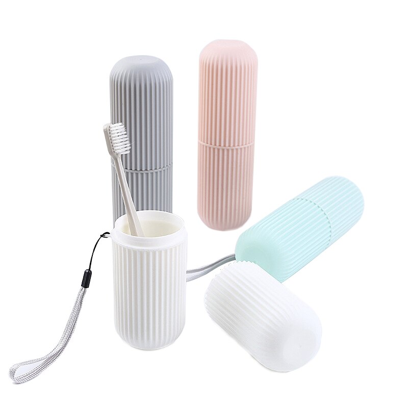 Travel Portable Toothbrush Box Plastic Dust Proof Toothbrush Holder Case Cup Toothpaste Organizer Toothbrushes Protector Holder