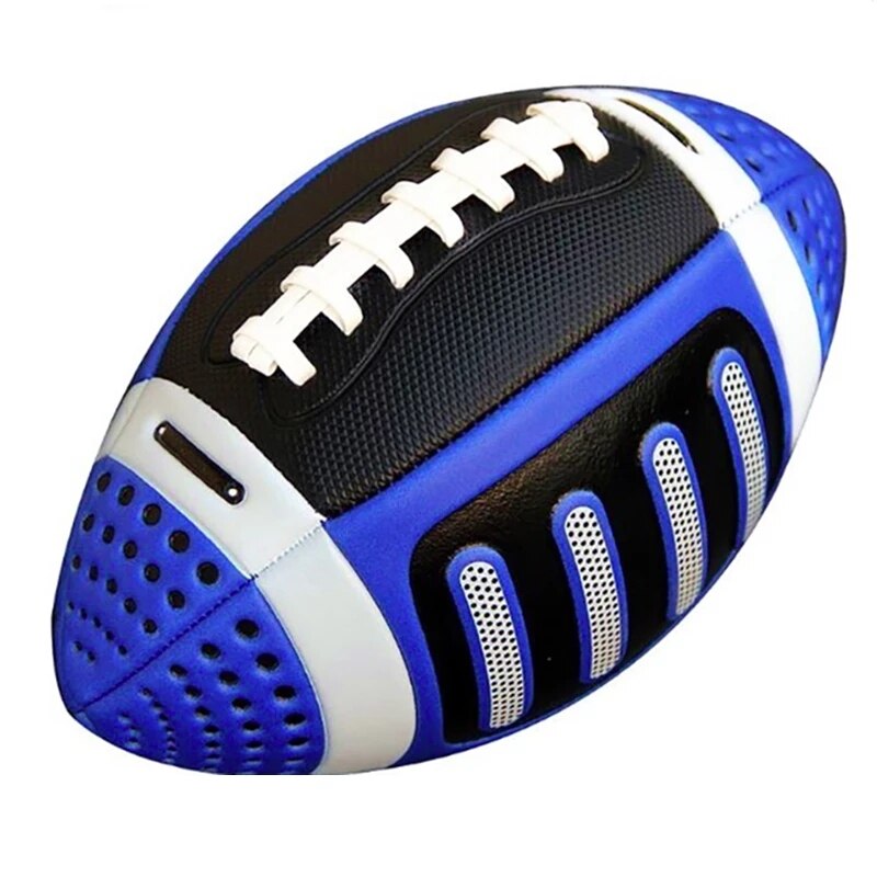 American Rugby Ball American Ball Children Sports Match Standard Training US Rugby Street Football Size 3 Rugby Ball: Blue