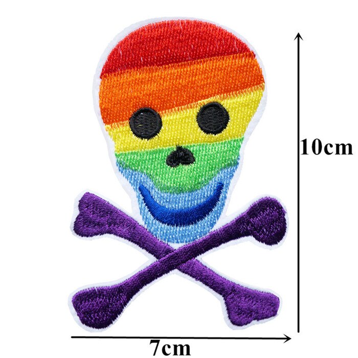 Regnbue fred kærlighed hjerte flag broderede patches sy strygemærker lgbt til tøj gør-det-selv-applikationer håndværksdekoration: 16