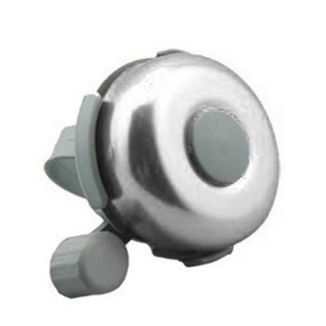 Mini Fiets Bell Fietsen Stuur Horn Ring Alarm Veiligheid Mtb Stuur Hoorn Ring Fixed Gear Alarm Fiets Accessoires: Silver