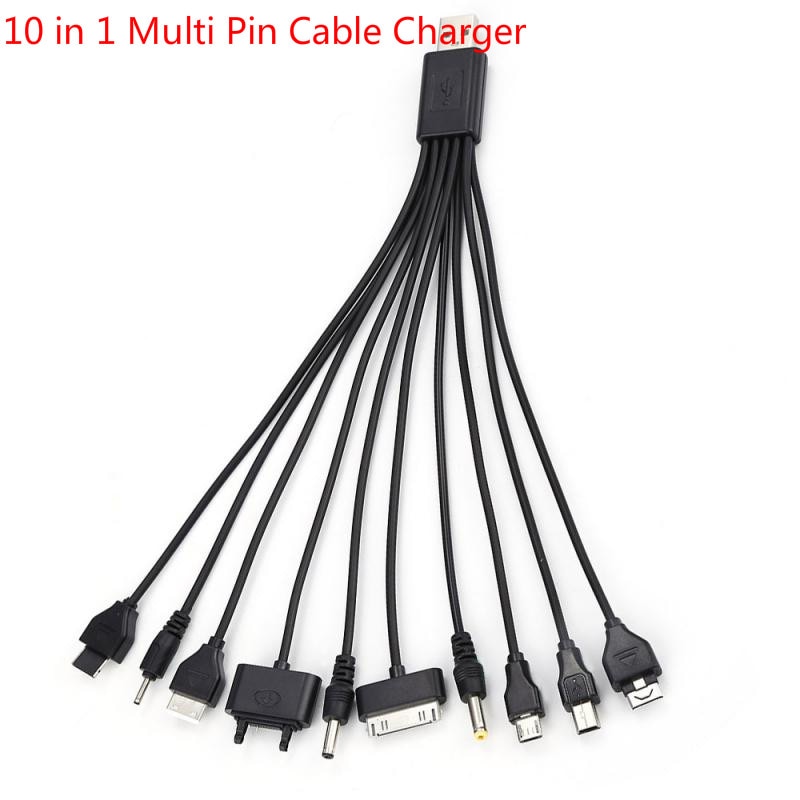 Universele Multifunctionele Usb Data Transfer Kabel 10 In 1 Multi Pin Kabel Lader Usb Adapter Kabel Data Kabel Cord Voor laptop Pc