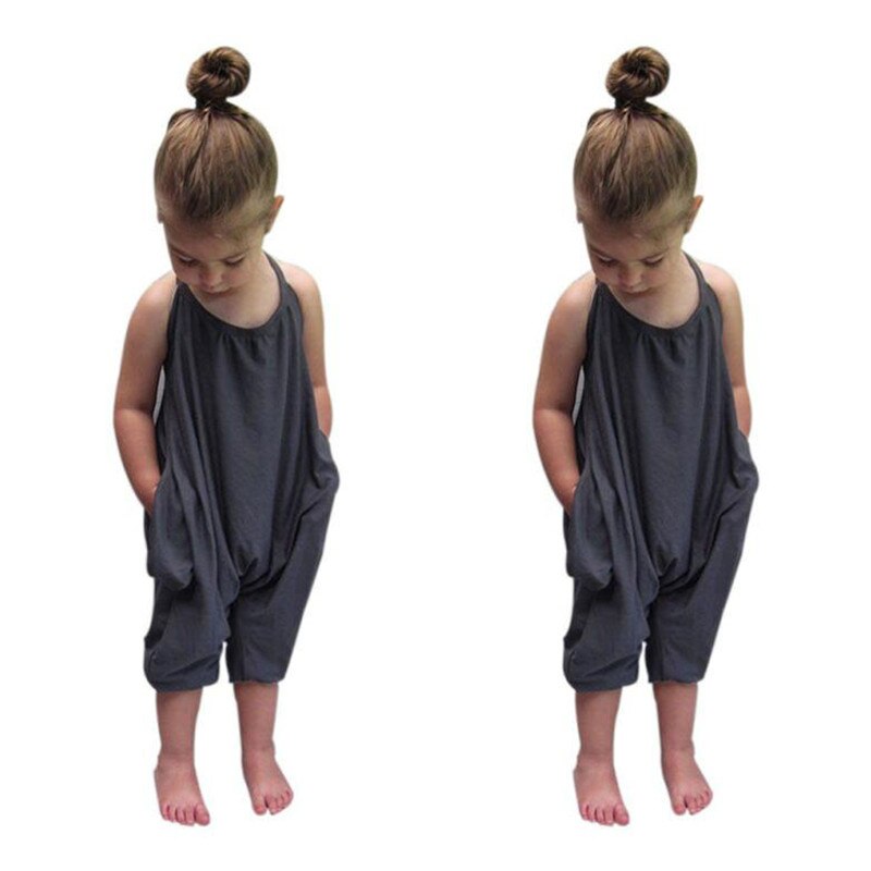 Kid Pants Toddler Kid Baby Girls Straps Rompers Jumpsuits Piece Pants Clothing #30: 3T
