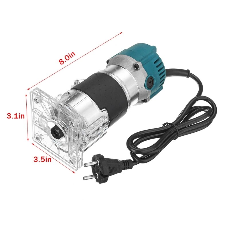 220V 800W Electric Hand Trimmer Woodworking Palm Router Laminate Trimmer
