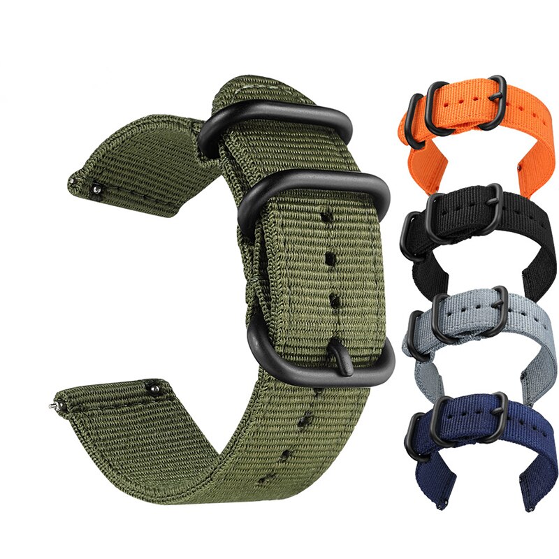 Horloge Band 22Mm Nylon Canvas Strap Voor Huawei Gt 2 GT2 Pro 2E Horloge Riem Vervangingen Honor Magic 1 2 46Mm Horloge Heren Riem