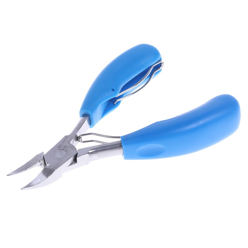 Stainless Steel Toe Nail Clippers Nail Correction Thick Nails Ingrown Toenails Nippers Cutters Dead Skin Dirt Remover Pedicure: Blue