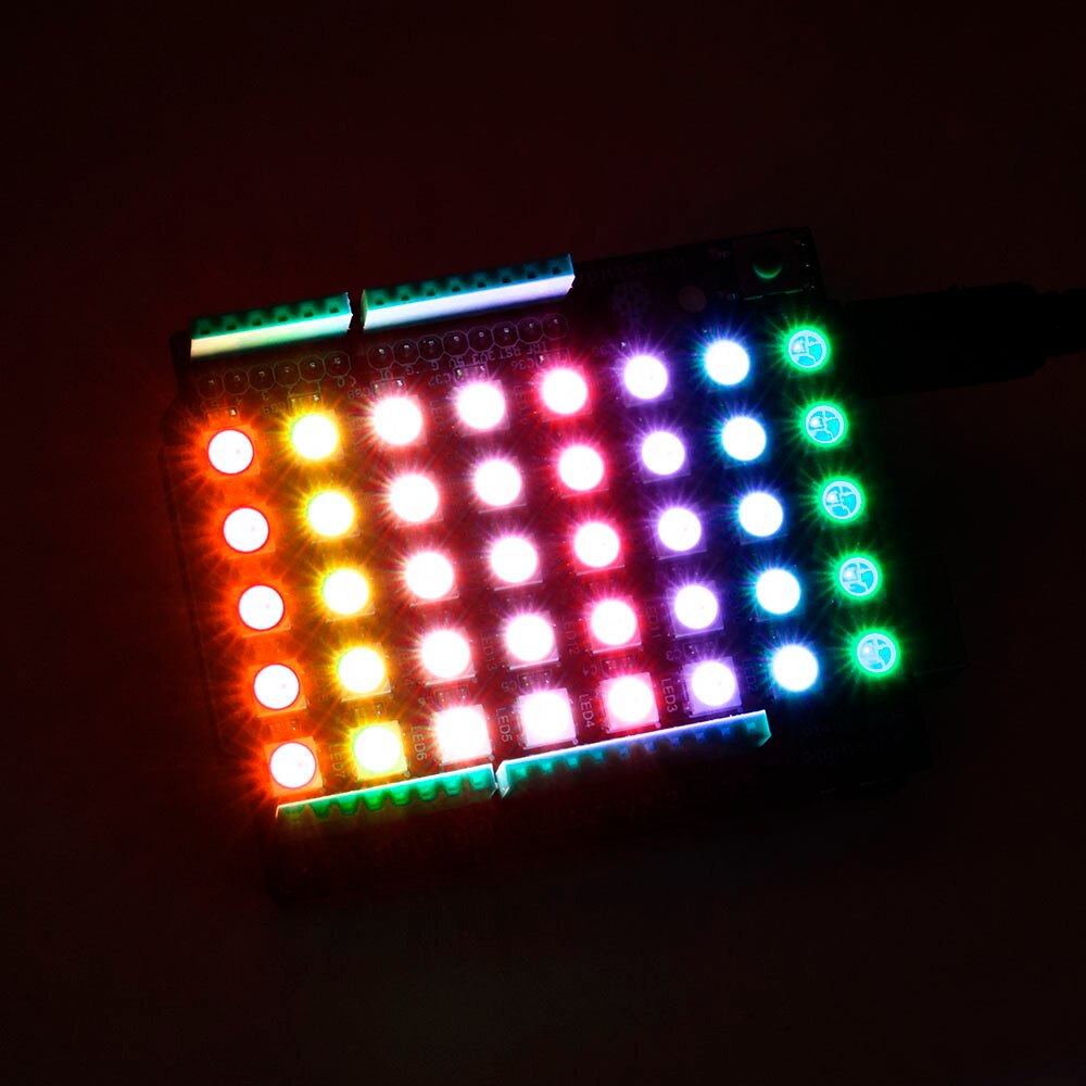 Keyestudio SK6812 5050 40Bits LED Shield For Arduino UNO R3
