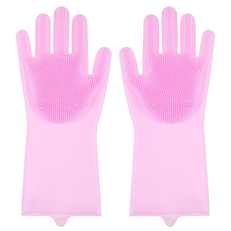 Gants de vaisselle en Silicone, fournitures de cuisine, outils de nettoyage, gants de vaisselle, BV789: Default Title