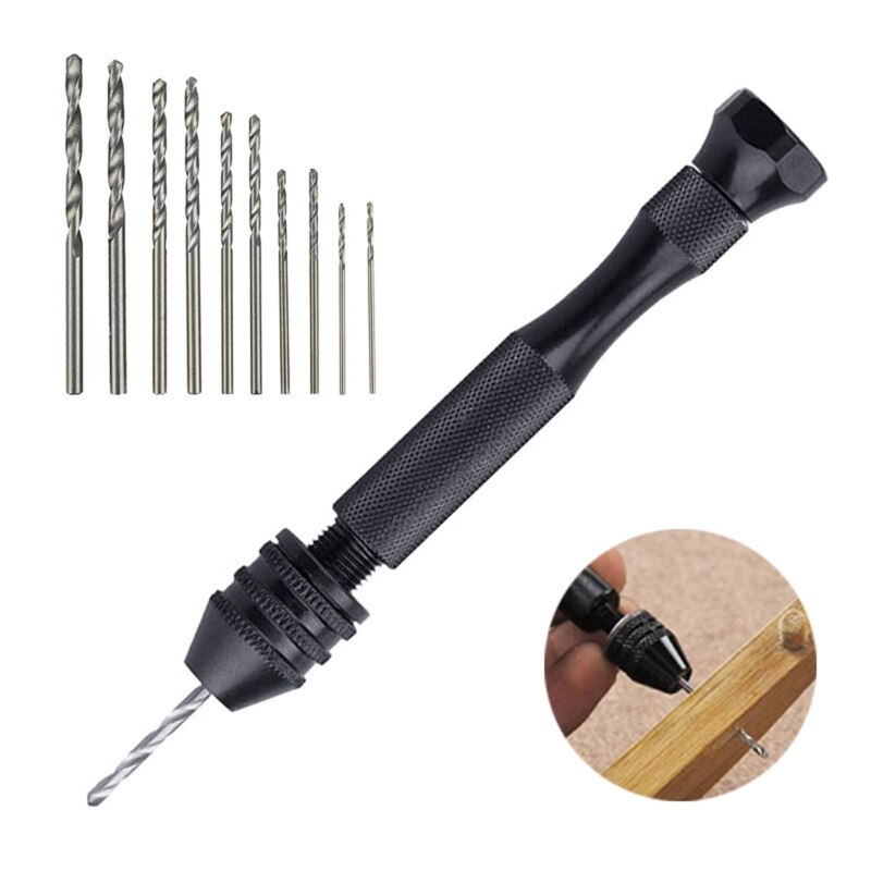 Pin Vise Hand Drill Bits Mini Twist Drill Bits Set... – Grandado