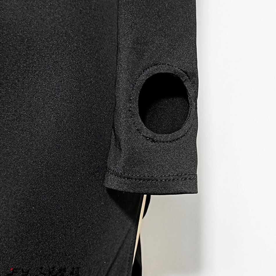 Leopard Patchwork Latin Dance Dress Women Tassel Finger Hole Long Sleeve Dancing Dress for Samba Tango Chacha Performamnce TL607