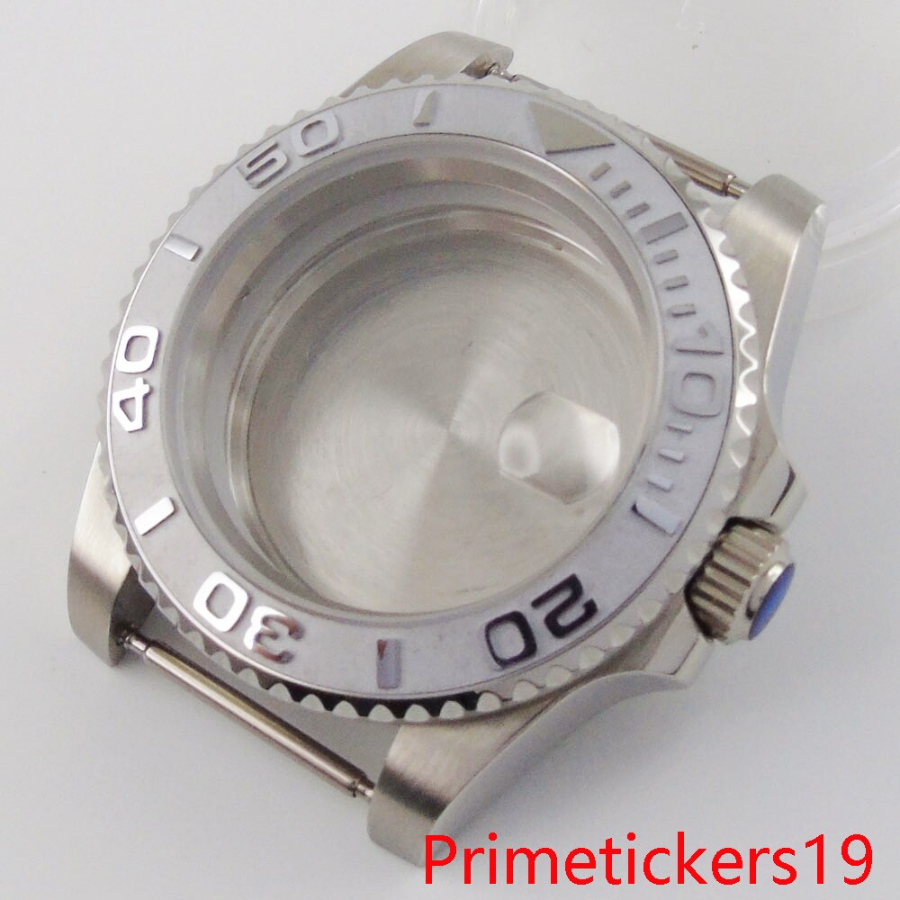 BLIGER men watch case fit NH35 sapphire stainless steel top automatic movement: G