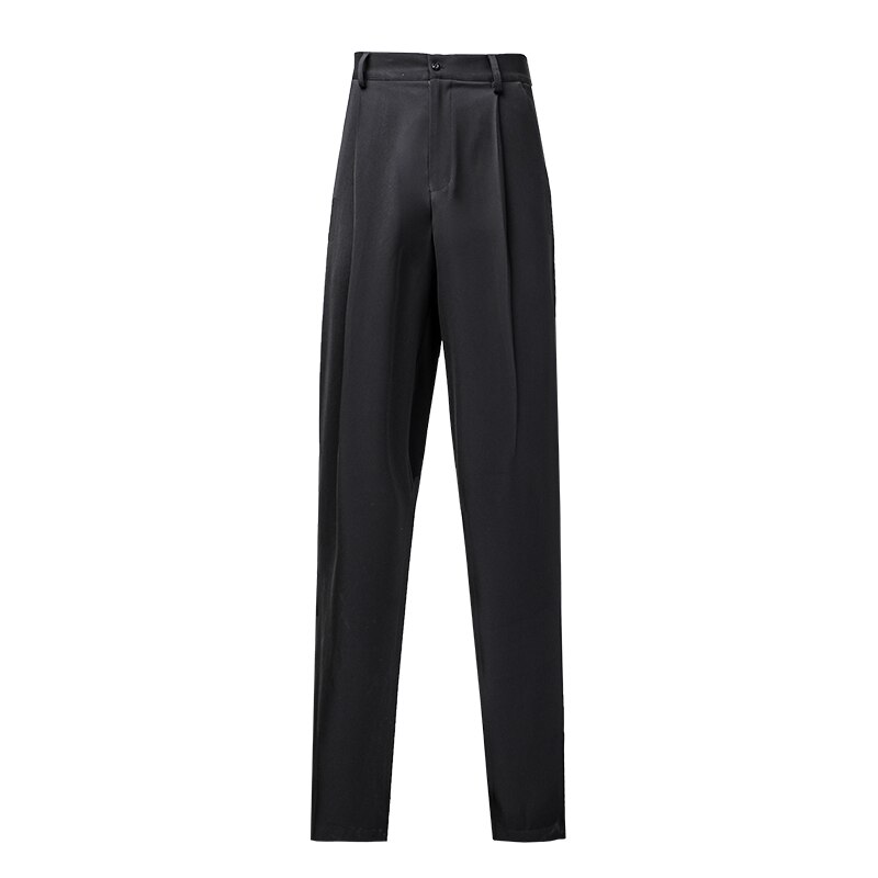 Latin Dance Costumes Men Standard Ballroom Dance Competition Pants Tango Tap Dance Clothes Latin Practice Trousers DNV14260