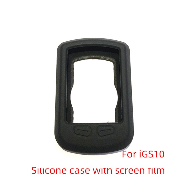 Igpsport IGS20E IGS10S IGS50E IGS320 IGS520 IGS620 Siliconen Case Voor Beschermhoes Hd Screen Film: iGS10S case