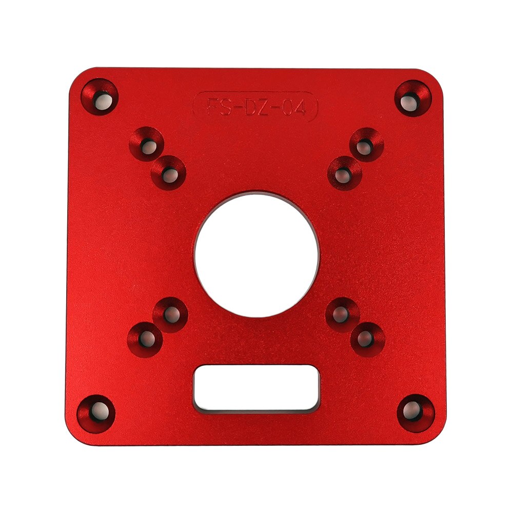 Aluminum Alloy Router Table Insert Plate Red Universal Trimming Machine Flip Board for Woodworking Benches Router Table Plate