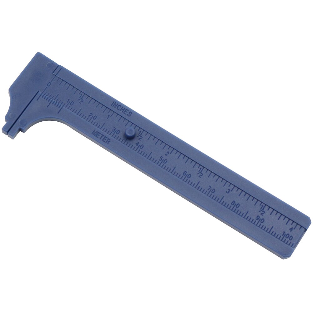 80/100/150mm Mini Plastic Sliding Double Scale Vernier Caliper Ruler Micrometer Depth Diameter Size Measuring Tool: F 100mm