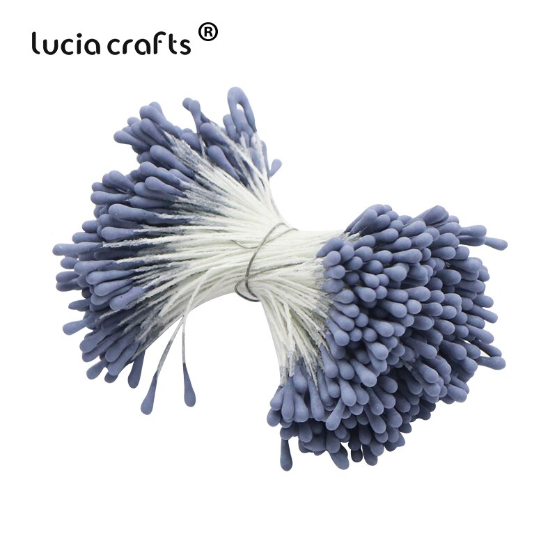 420/600 stk 1mm kunstige miniblomster stamen pistil håndverk krans kake boks kort bryllup julepynt  d1314: C14 420 stk