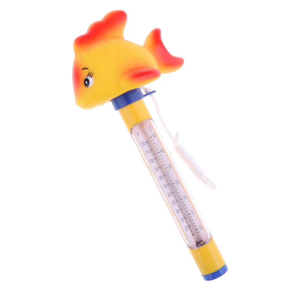 Duurzaam Drijvende Zwembad Thermometer Voor Vijvers Water Temp. Geel: Goldfish