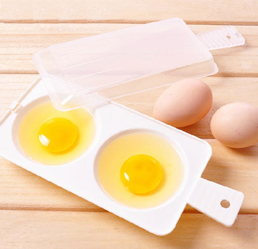 Microwave Oven 2 Egg Poacher Sandwich delicious perfectly poached eggs in 1 min