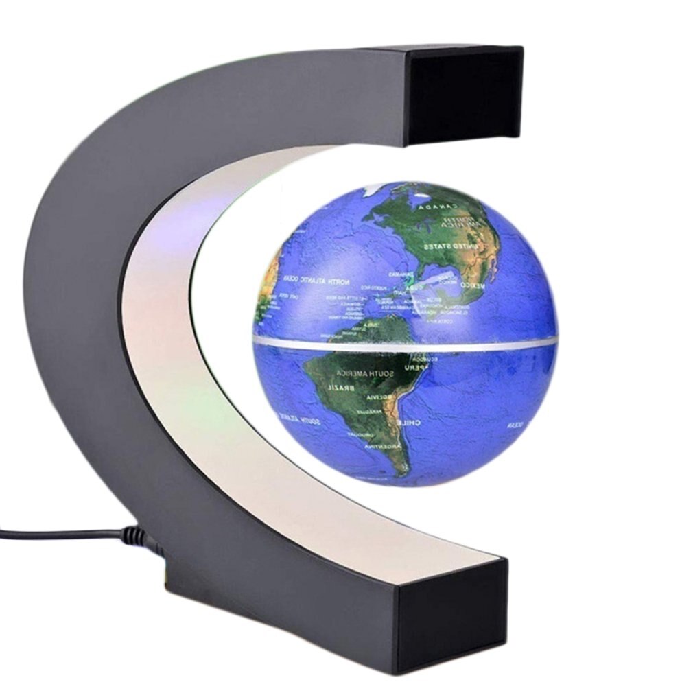 Lévitation Anti-Gravité Globe Magnétique Flottant Globe Carte Du Monde avec LUMIÈRE LED Pour enfants Maison Bureau Bureau Décoration
