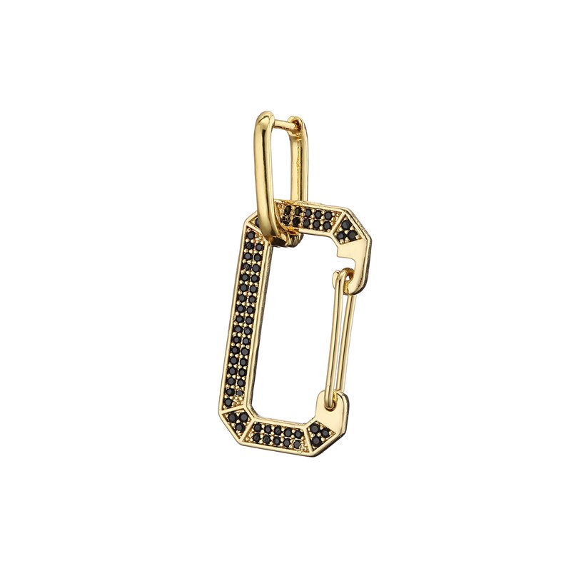 Hecheng, 1pc, colorido cz buraco gota brinco, atacado, para mulher, acessórios de jóias geométricas: 7