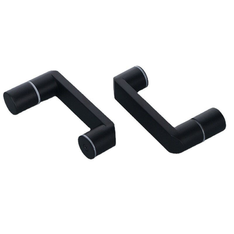 Glas Türgriff Schiebetür Matte Schwarz Bad Glas Tür Griffe Schwarz Dusche Zimmer knöpfe 145mm