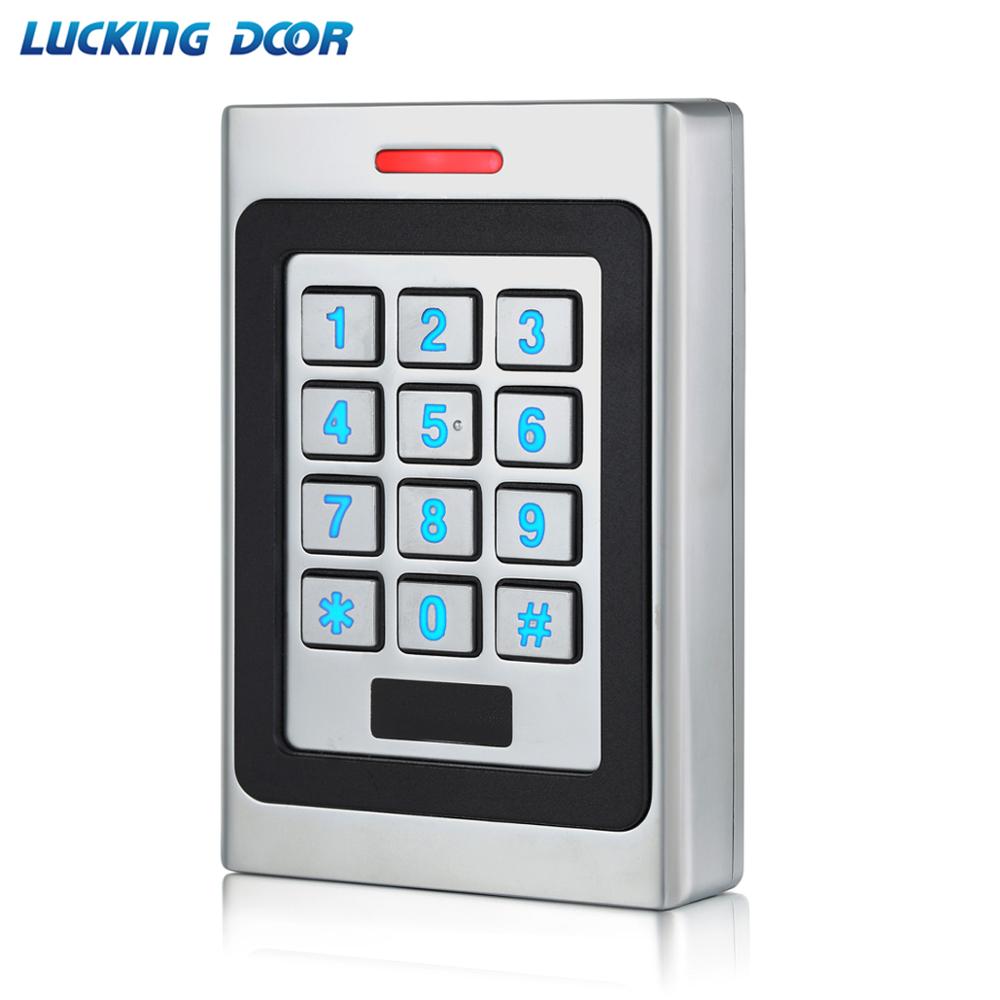 RFID Keypad Access Control System Kit Door Lock 125KHz EM Card IP67 Waterproof Metal Case Security Entry Door Reader Standalone: AC