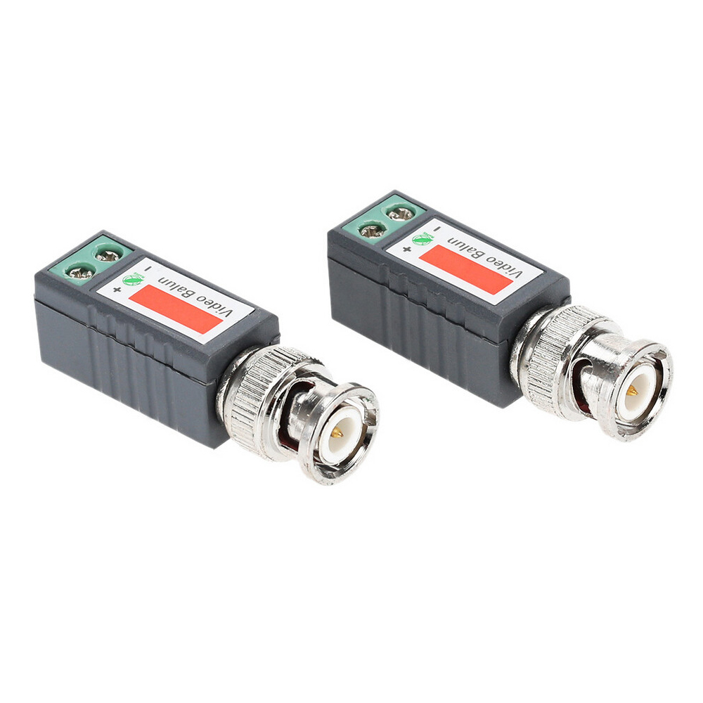 AHCVBIVN 10pcs CCTV Video Balun Passive Transceivers 2000ft Distance UTP Balun BNC Cable Cat5 CCTV UTP Video Balun