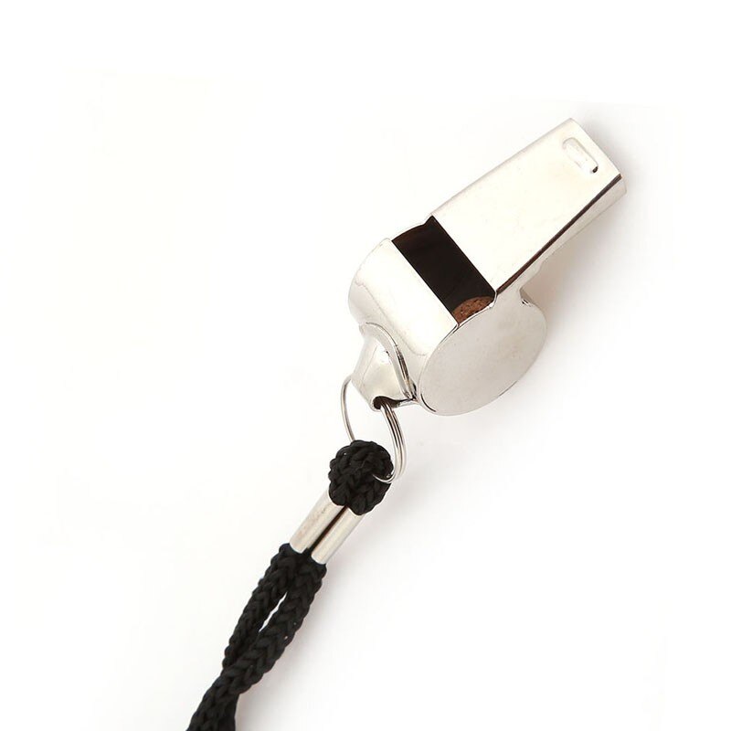 Metallfløyte dommer sport rugby fest trening skole fotball fotball basketball cheerleaders hurra rustfritt stål med tau