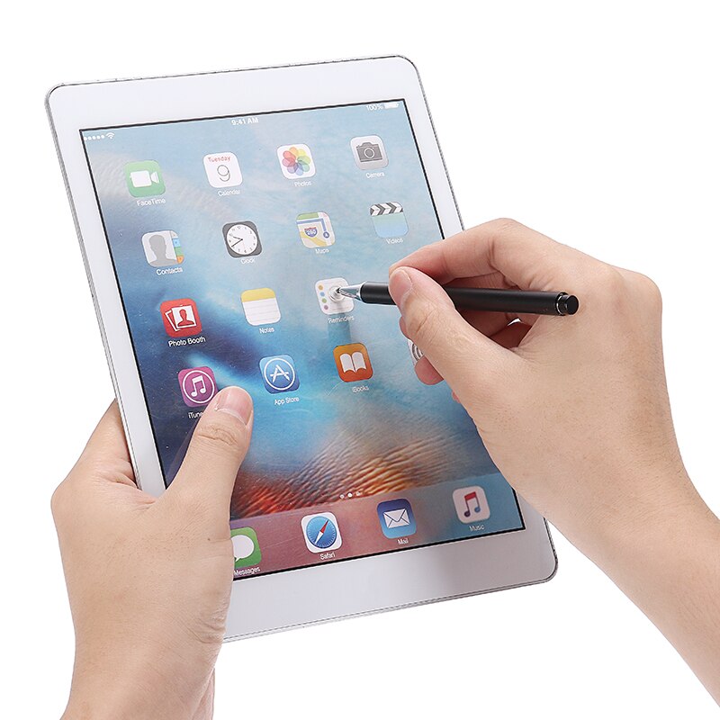 1 lápiz para pc lápiz táctil para Ipad lápices de Tablet lápices de dibujo 2 en 1 lápiz de pantalla capacitiva Dual escrito para teléfono móvil PC pluma