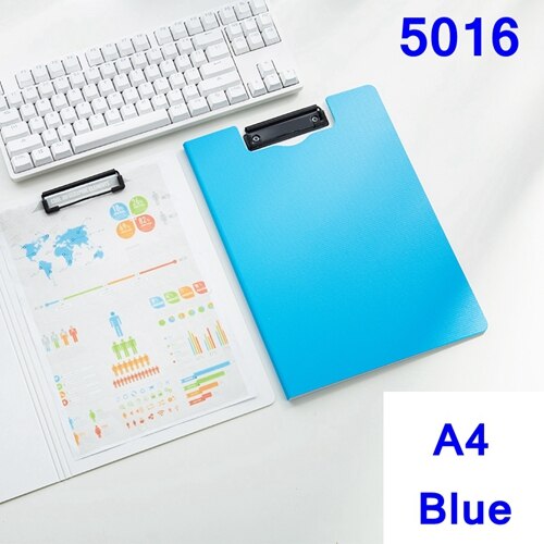 Deli 5011 5016 A4 File folder Writing pads clipboard PP foam board 325x245x11mm A4 file forlder board: Rose Red